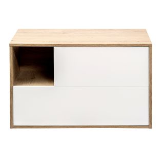 Тумба под раковину Aquanika Quadro AQQ804650RU78 80 см дуб давос/белый